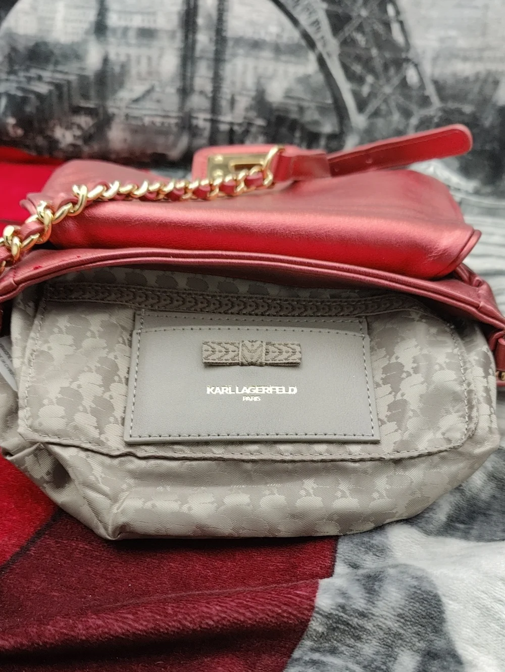 Karl Lagerfeld Paris Agyness Heart Studded Convertible Bag